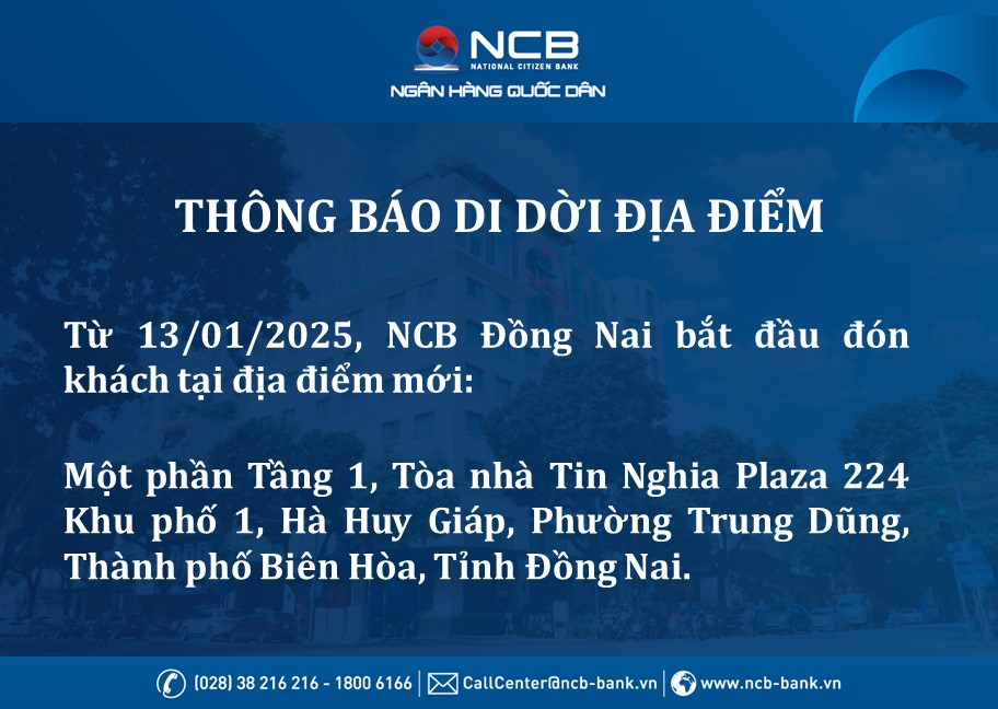 Relocation of NCB Dong Nai
