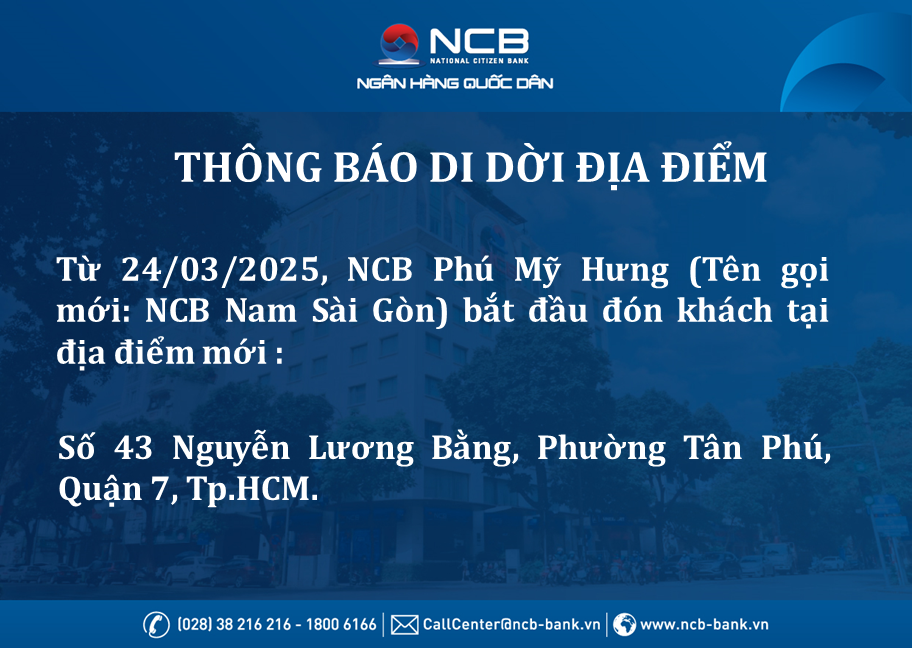 NCB Phu My Hung Renamed and Relocated