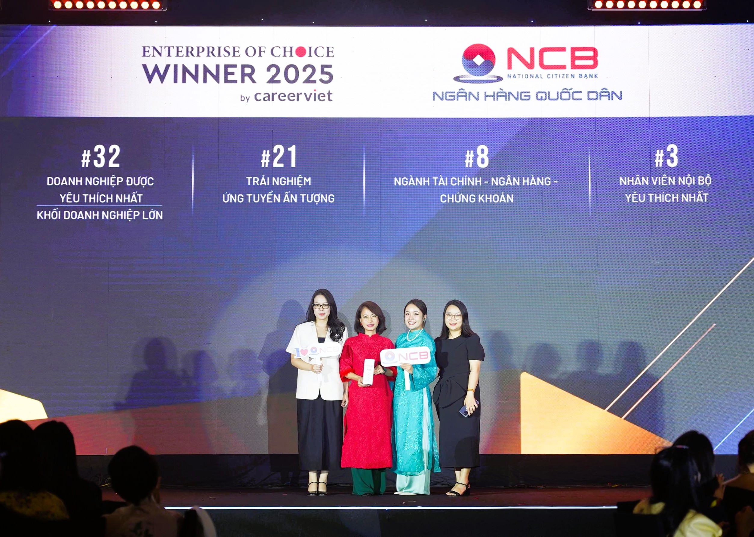 NCB lọt Top 10 “Doanh nghiệp được yêu thích 2025” ngành tài chính - ngân hàng Việt Nam