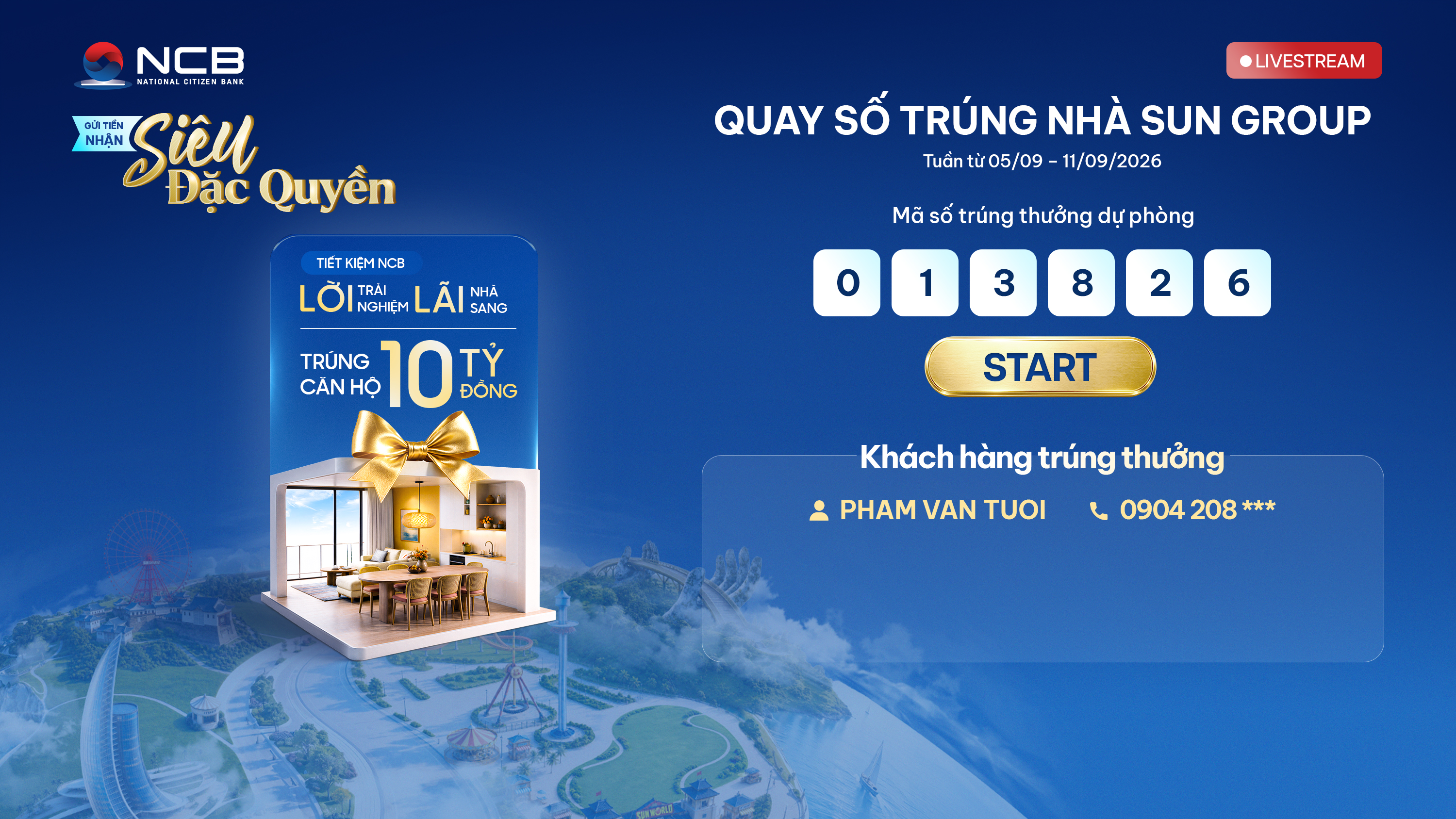 KẾT QUẢ QUAY THƯỞNG TUẦN 2 – CHƯƠNG TRÌNH QUAY SỐ MAY MẮN TIẾT KIỆM SIÊU ĐẶC QUYỀN