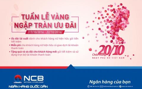 “GOLDEN WEEK – FLOODED WITH OFFERS” WITH NCB