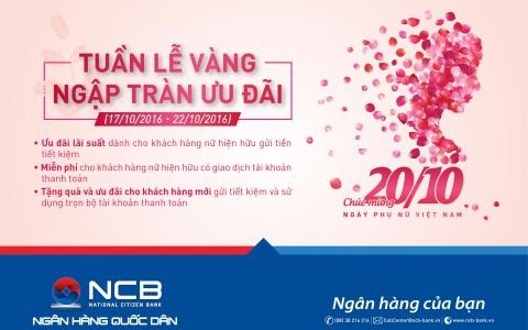 “GOLDEN WEEK – FLOODED WITH OFFERS” WITH NCB