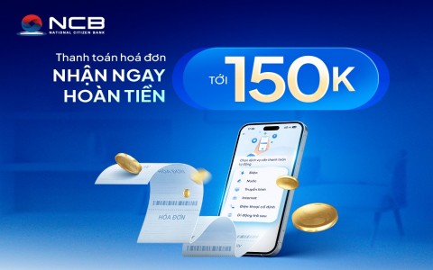 Hands-Free Payments – Receive Cashback of up to VND 150,000 with Automatic Bill Payments on NCB iziMobile