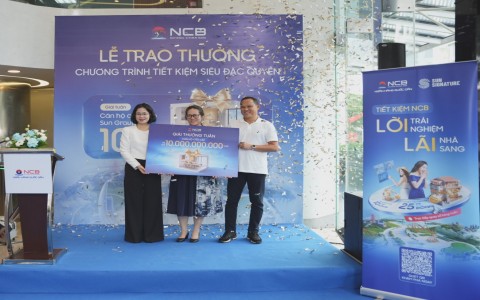 Biệt thự 25 tỷ đồng vừa có chủ, NCB tiếp tục tung quà tặng 17 căn hộ cho khách hàng gửi tiết kiệm trong tháng 10